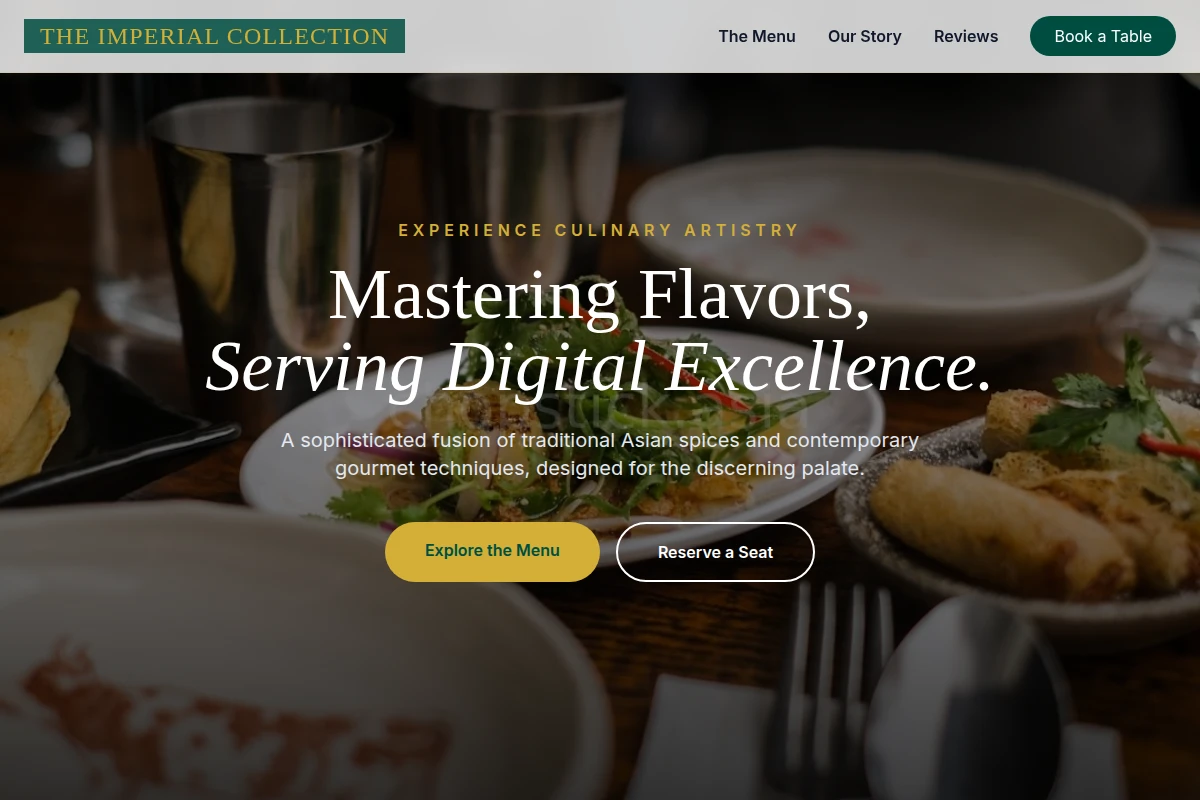 Gourmet Asian Fusion Food