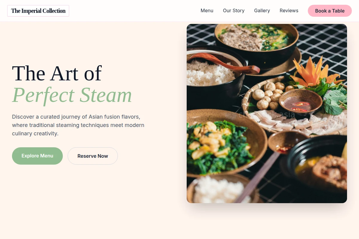 Steam Asian Fusion Food