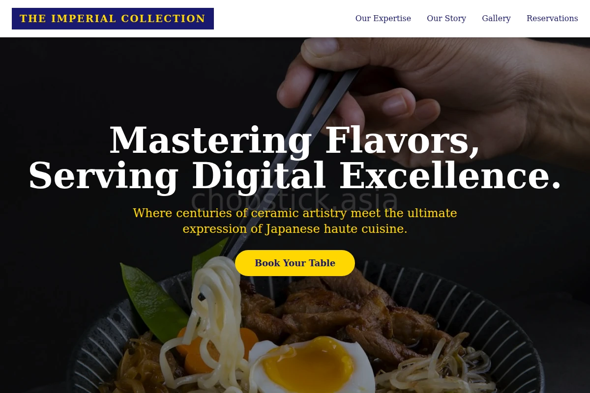 Porcelain Japanese Food